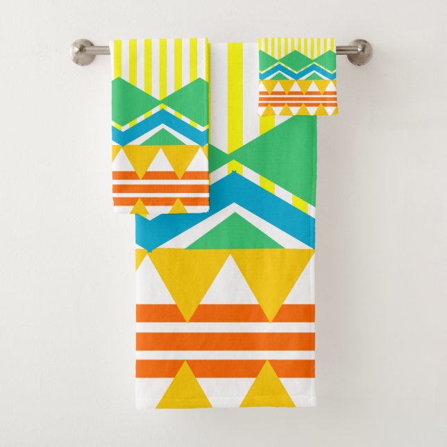 Bauhaus Bath Towel Set (Insitu)