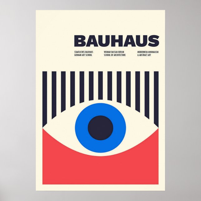 bauhaus, bauhaus design, modern design, geometric  poster (Front)