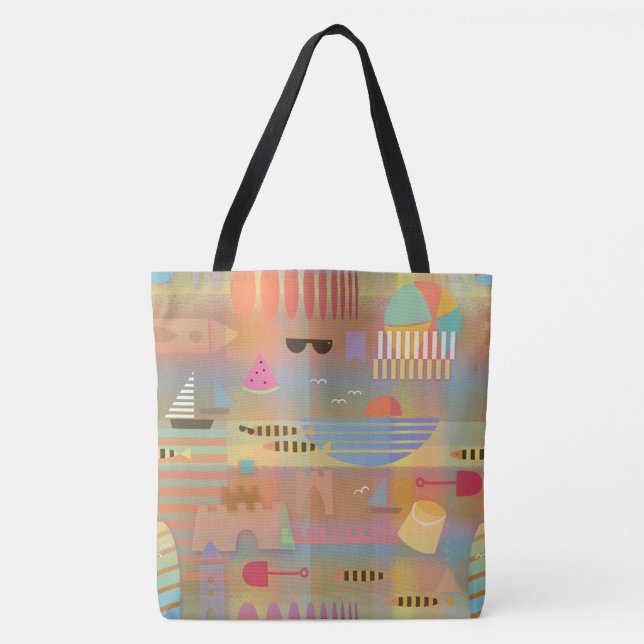Bauhaus Beach Party Tote Bag (Front)