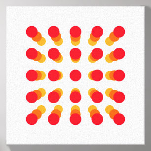 Bauhaus circles poster canvas photo tile