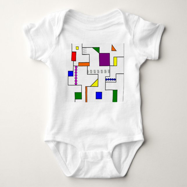 Bauhaus Circuits  Baby Bodysuit (Front)