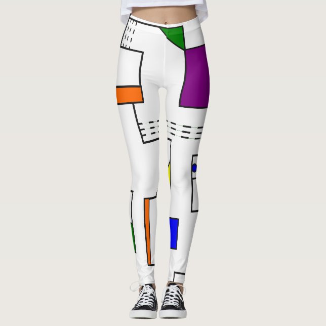 Bauhaus Circuits  Leggings (Front)