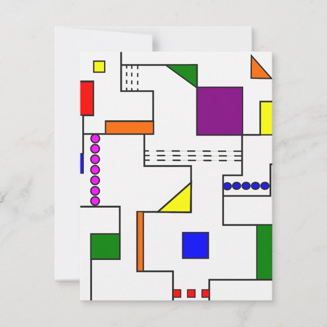 Bauhaus Circuits  Note Card (Front)