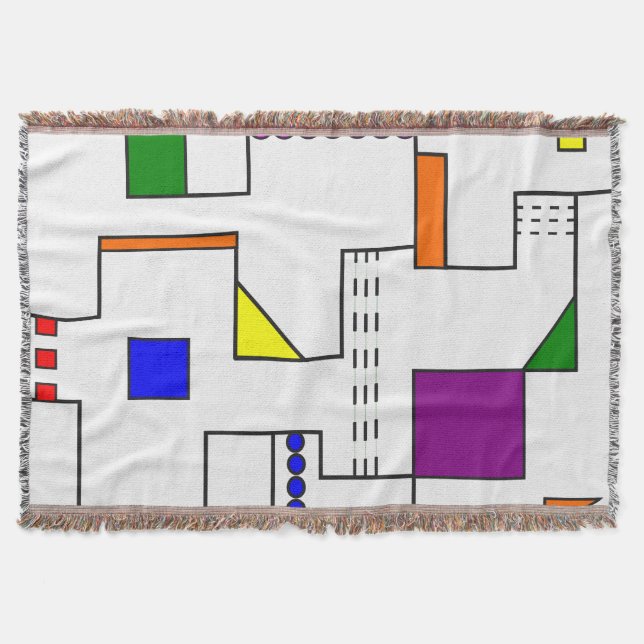 Bauhaus Circuits  Throw Blanket (Front)