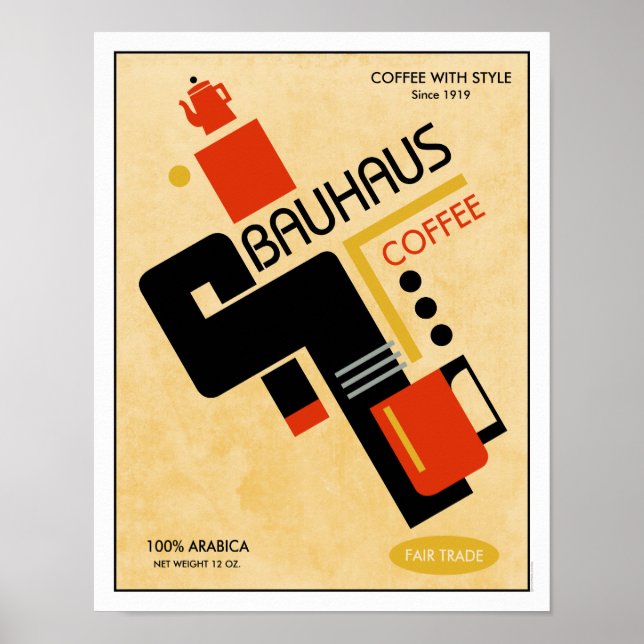 Bauhaus Coffee Poster (Front)