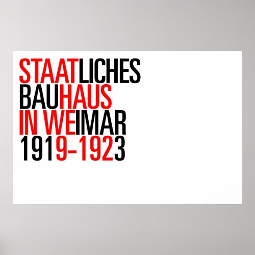 Bauhaus collection poster