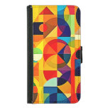 Bauhaus Color Geometry Design Samsung Galaxy S5 Wallet Case