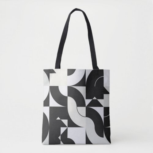 Bauhaus composition artwork made with abstract ele tote bag