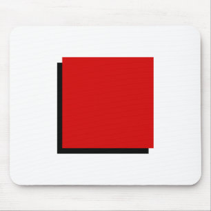 Bauhaus Design Geometric Art Red Square Mouse Pad