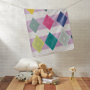 Bauhaus Diamond Quilt  Baby Blanket