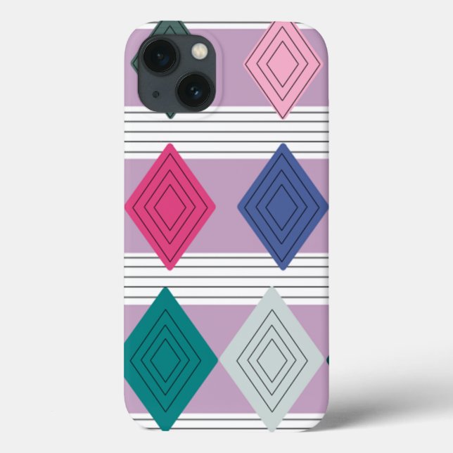Bauhaus Diamond Quilt  Case-Mate iPhone Case (Back)