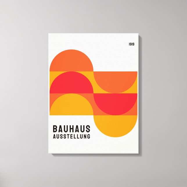 Bauhaus Exhibition 1919 B19 Canvas Print (Front)
