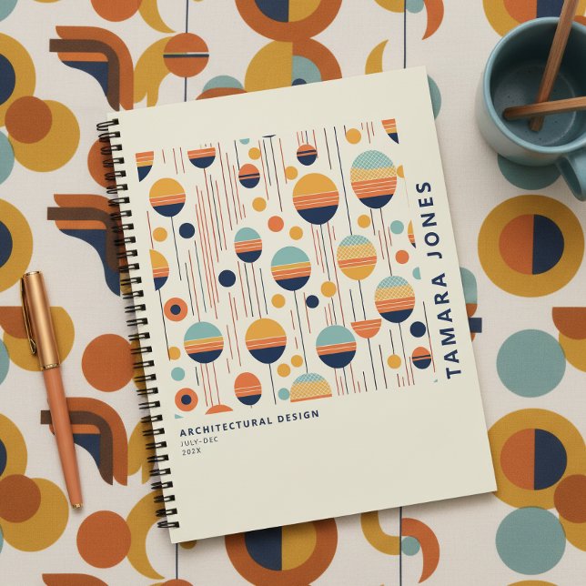 Bauhaus Geometric Abstract Pattern#1 ID1068 Notebook (Creator Uploaded)