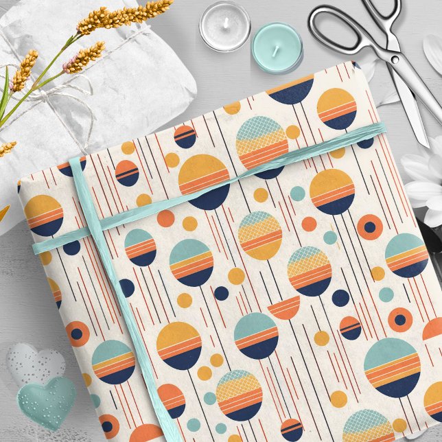 Bauhaus Geometric Abstract Pattern#1 ID1068 Wrapping Paper (Creator Uploaded)
