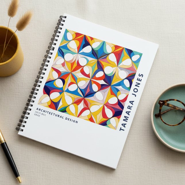 Bauhaus Geometric Abstract Pattern#3 ID1068 Notebook (Creator Uploaded)