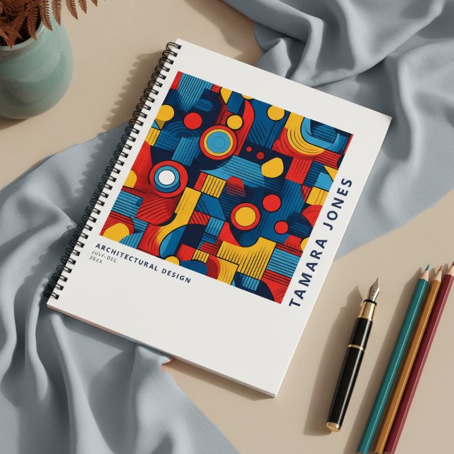 Bauhaus Geometric Abstract Pattern#4 ID1068 Notebook (Creator Uploaded)