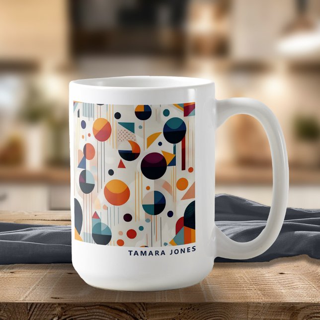 Bauhaus Geometric Abstract Pattern#5 ID1068 Coffee Mug (Creator Uploaded)