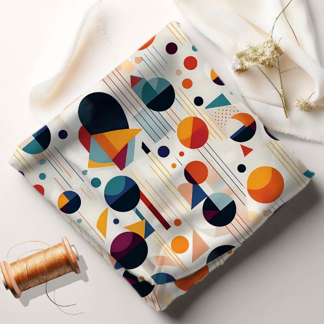 Bauhaus Geometric Abstract Pattern#5 ID1068 Fabric (Creator Uploaded)