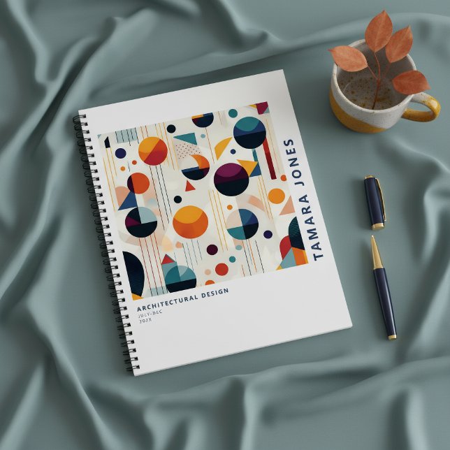 Bauhaus Geometric Abstract Pattern#5 ID1068 Notebook (Creator Uploaded)