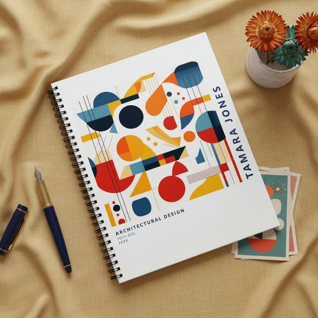 Bauhaus Geometric Abstract Pattern#6 ID1068 Notebook (Creator Uploaded)