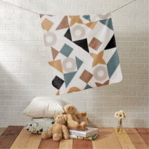 Bauhaus Geometric Baby Blanket