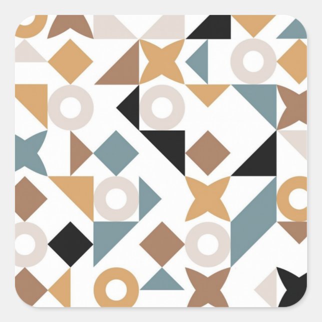 Bauhaus Geometric Baby Sticker (Front)