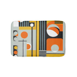 Bauhaus Geometric Design 01 Perfect For Bath Mat
