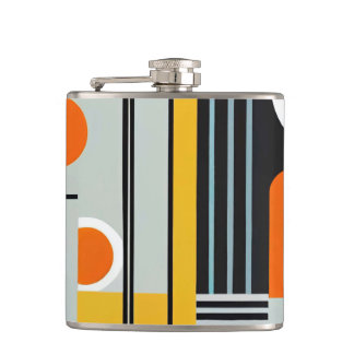 Bauhaus Geometric Design 01 Perfect For Flask
