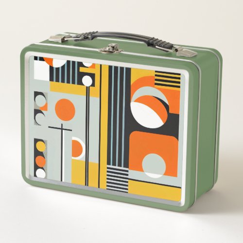 Bauhaus Geometric Design 01 Perfect For Metal Lunch Box