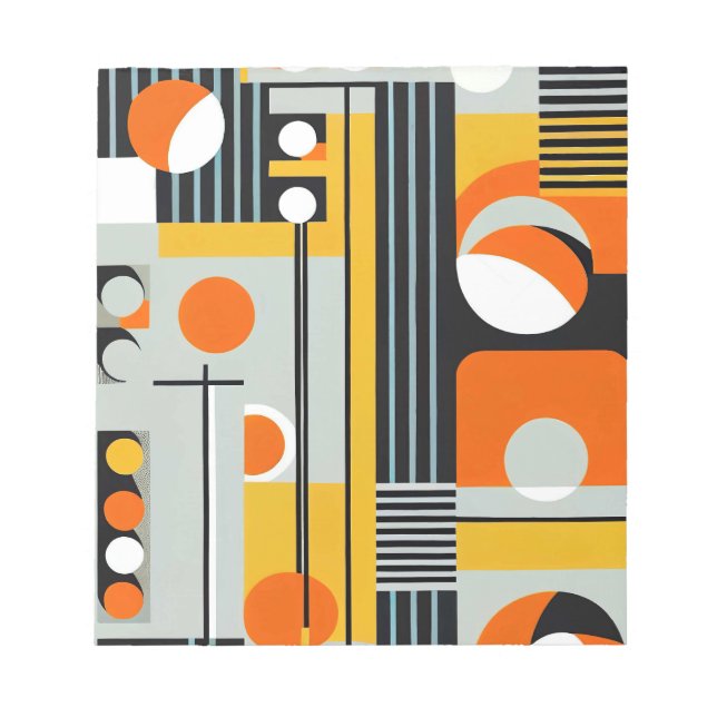 Bauhaus Geometric Design 01 Perfect For Notepad (Front)