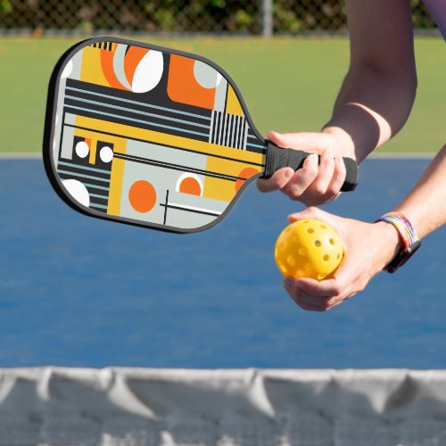 Bauhaus Geometric Design 01 Perfect For Pickleball Paddle