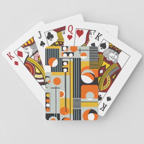 Bauhaus Geometric Design 01 Perfect For Poker Cards