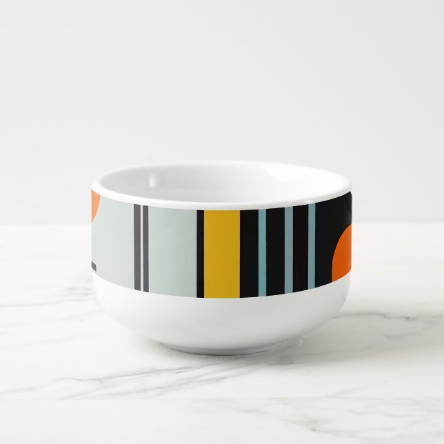 Bauhaus Geometric Design 01 Perfect For Soup Mug (Front)
