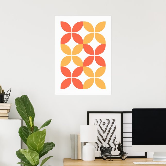 bauhaus geometric shapes  poster (Home Office)