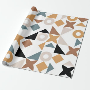Bauhaus Geometric Wrapping Paper