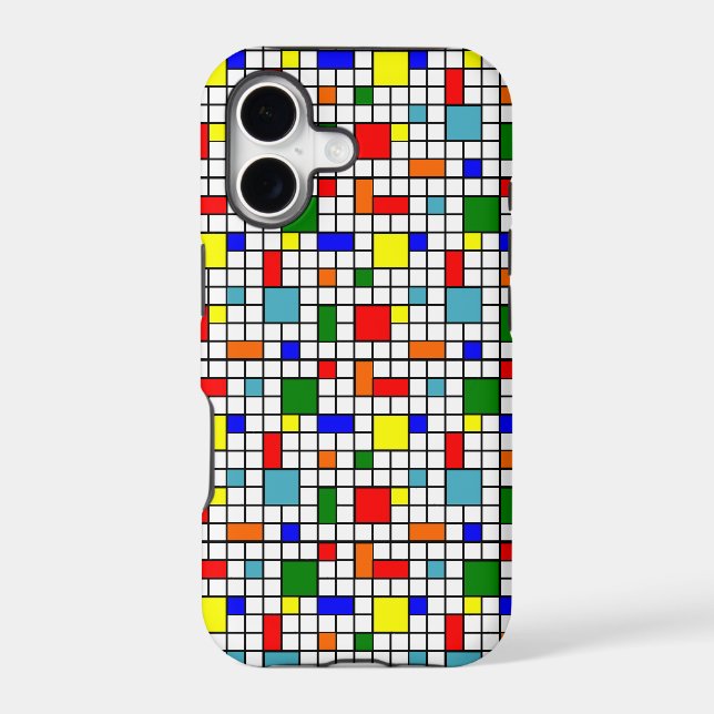 Bauhaus Grid  Iphone Case (Back)