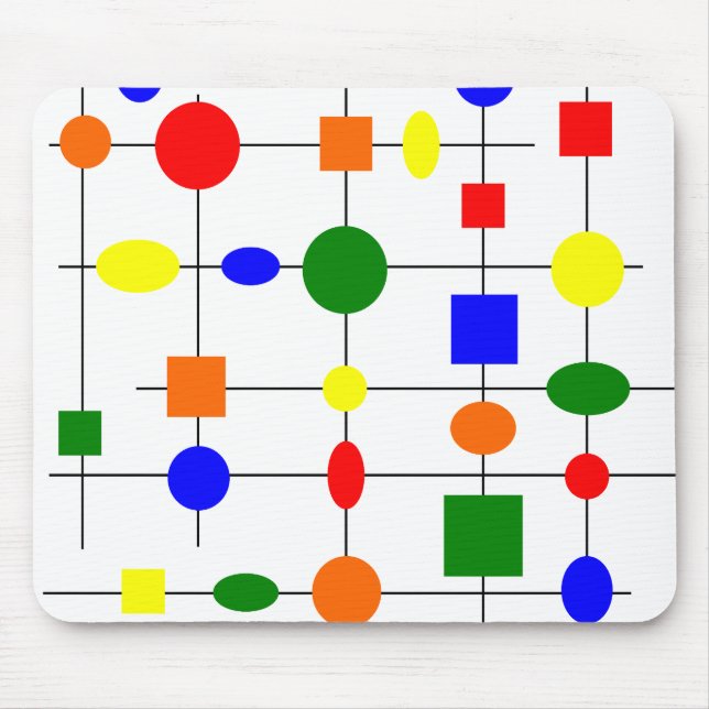 Bauhaus Grid  Mouse Pad (Front)