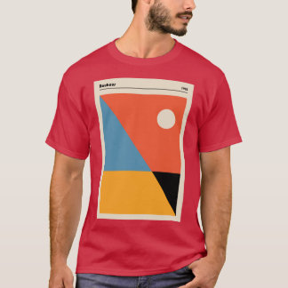 Bauhaus homage Modern Gallery Abstract Colorful Sh T-Shirt