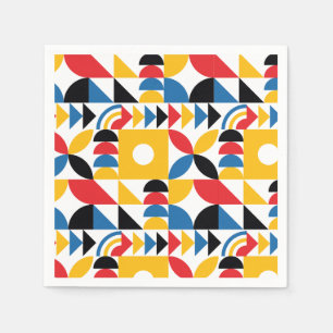Bauhaus Inspired Contemporary Mid Century Napkins