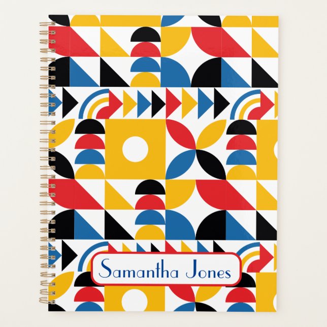 Bauhaus Inspired Contemporary Mid Century Planner (Front)