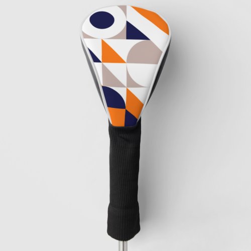 Bauhaus Inspired Geometric Pattern  Golf Head Cover