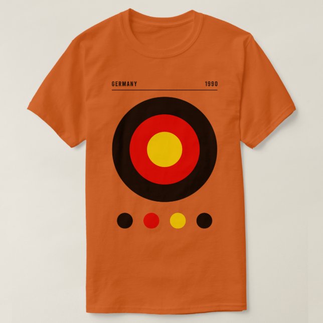 Bauhaus Inspired Germany Flag T-Shirt (Design Front)