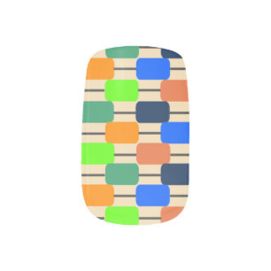 Bauhaus Inspired Minx Nail Art