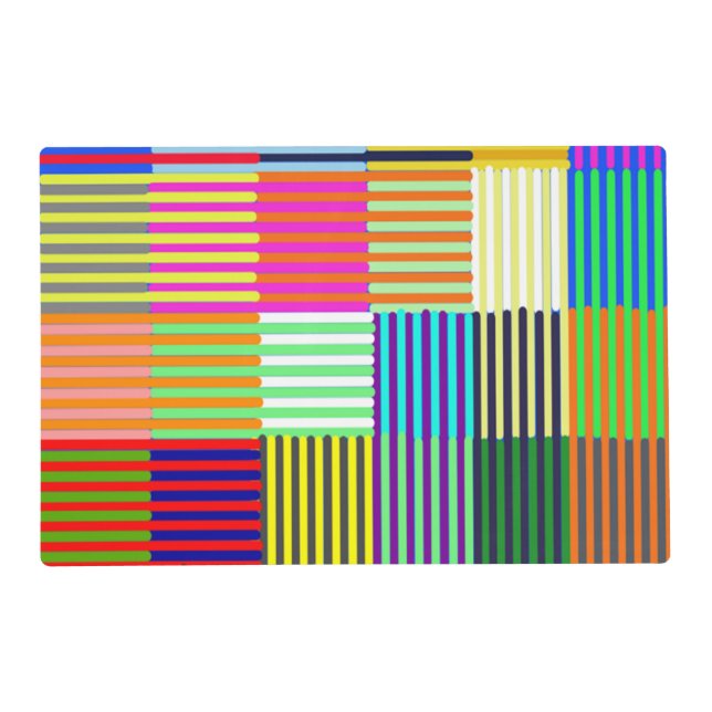 Bauhaus Inspired Optics Placemat (Front)