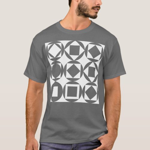 Bauhaus Lines Squares T_Shirt
