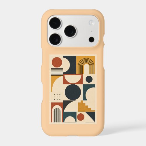 Bauhaus Mid-Century Geometric Grid Abstract Case