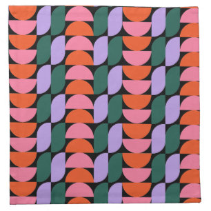 Bauhaus Mid Century Modern Geometric MCM Retro Cloth Napkin