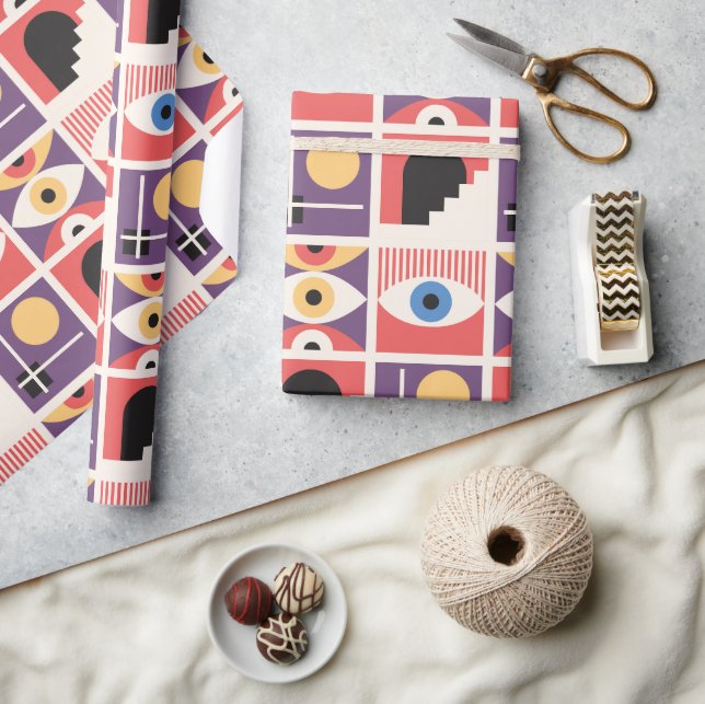 Bauhaus Mid Century Modern Wrapping Paper (Crafts)