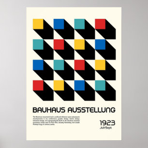 bauhaus, modernist, minimal, geometric, abstract, poster