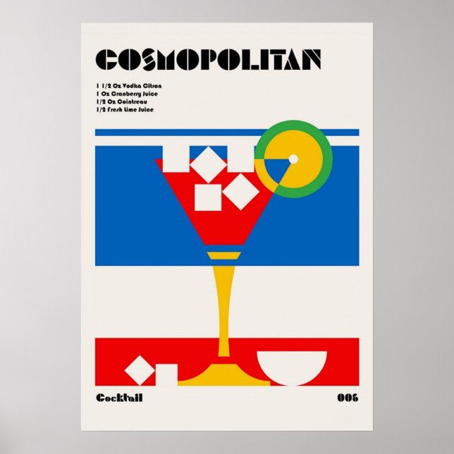 bauhaus, modernist, minimal, geometric, abstract,  poster (Front)